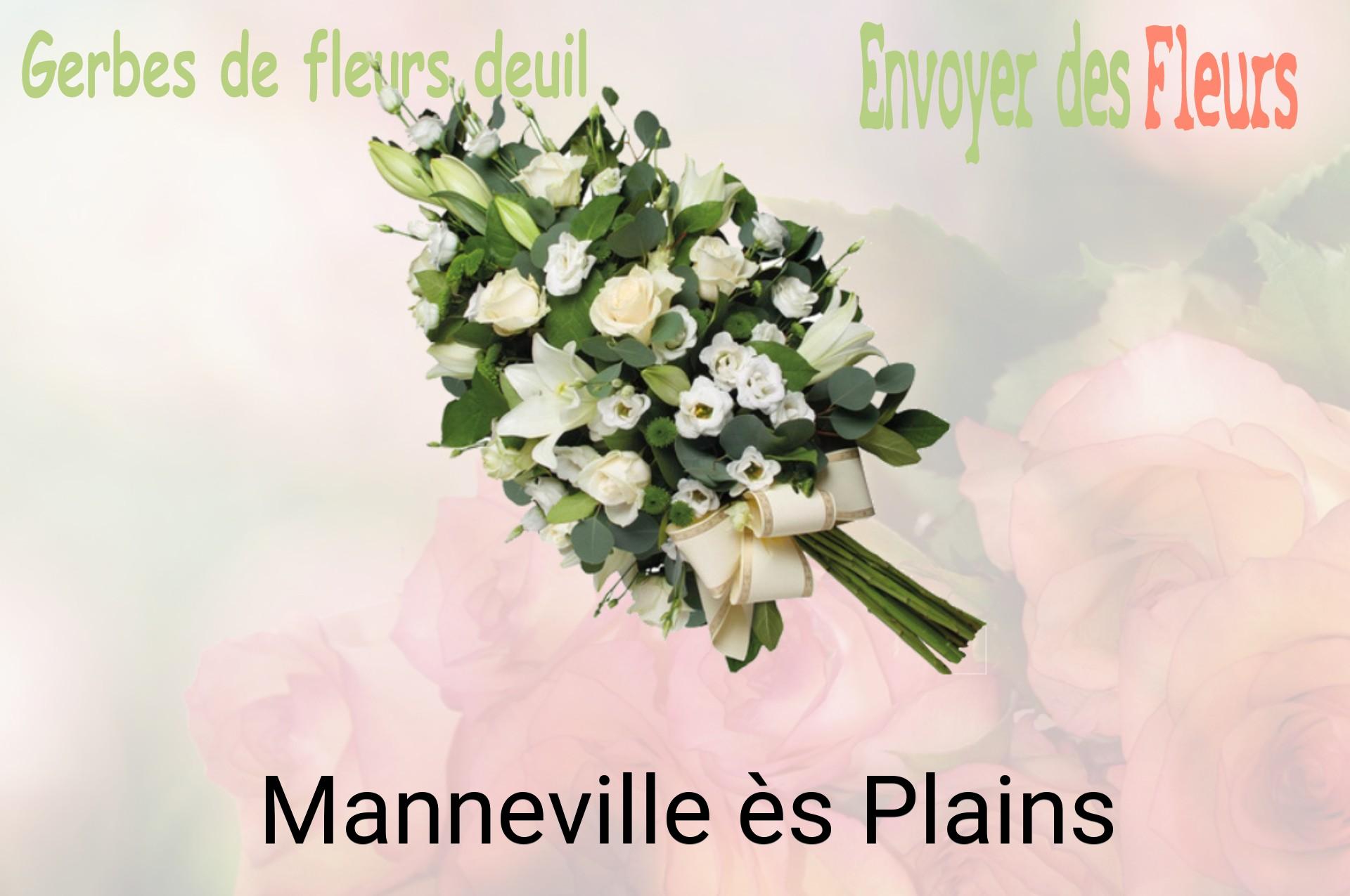 Gerbe de fleurs de deuil livrée à Manneville-ès-Plains