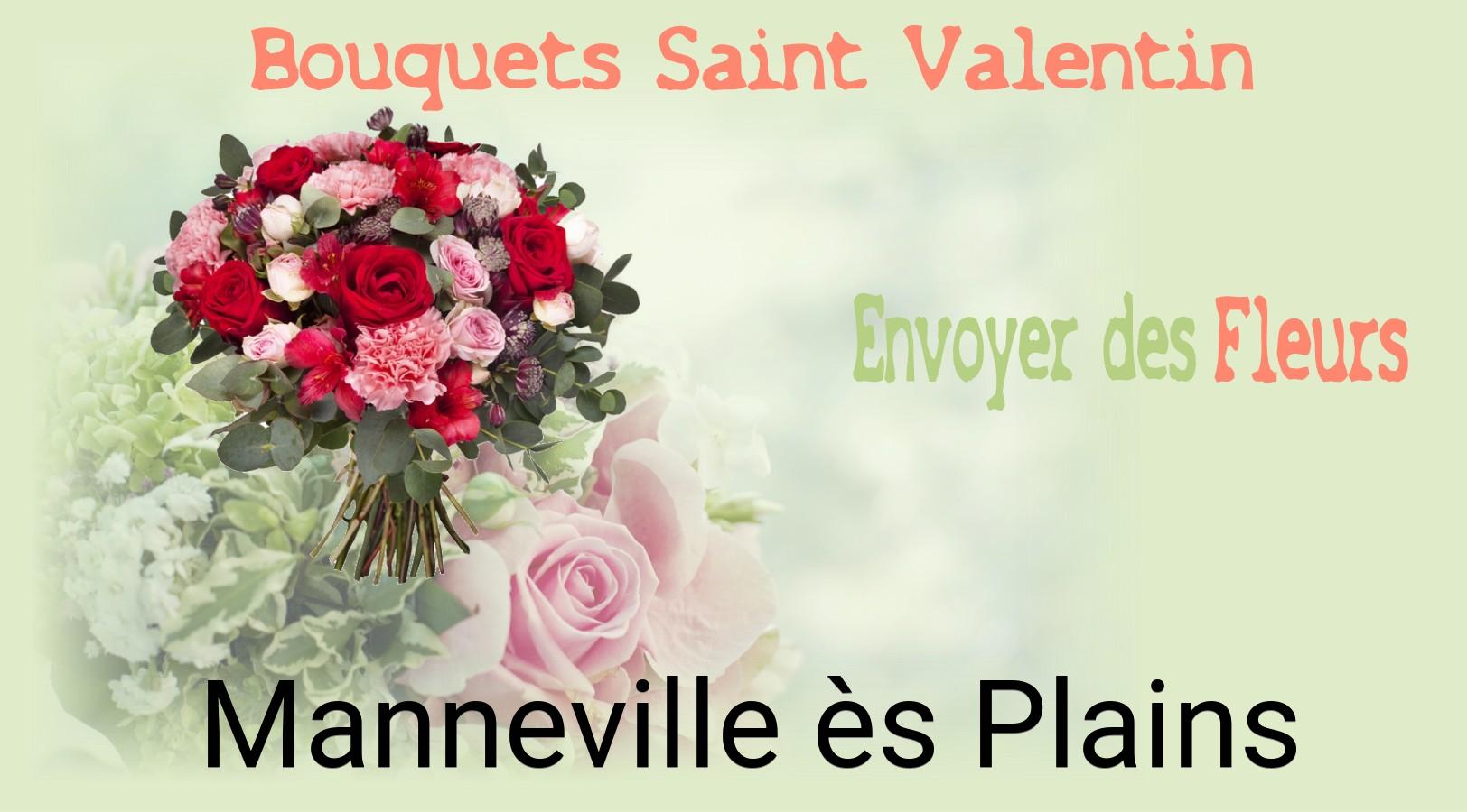 Roses de Saint-Valentin livrées à Manneville-ès-Plains